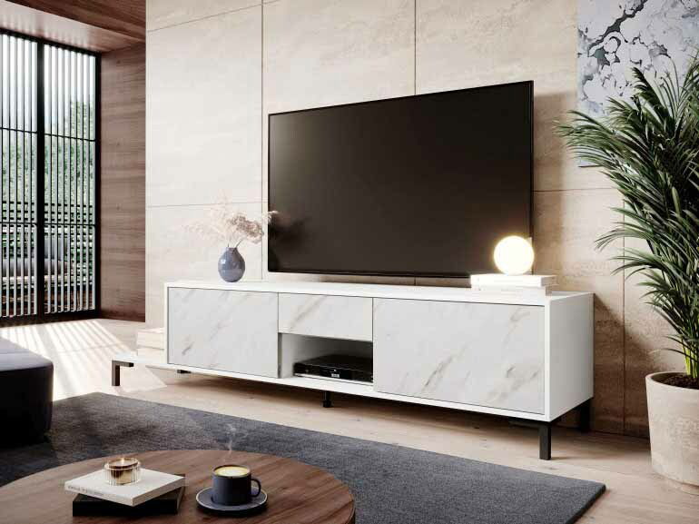 TV stolík Mardell (biela)
