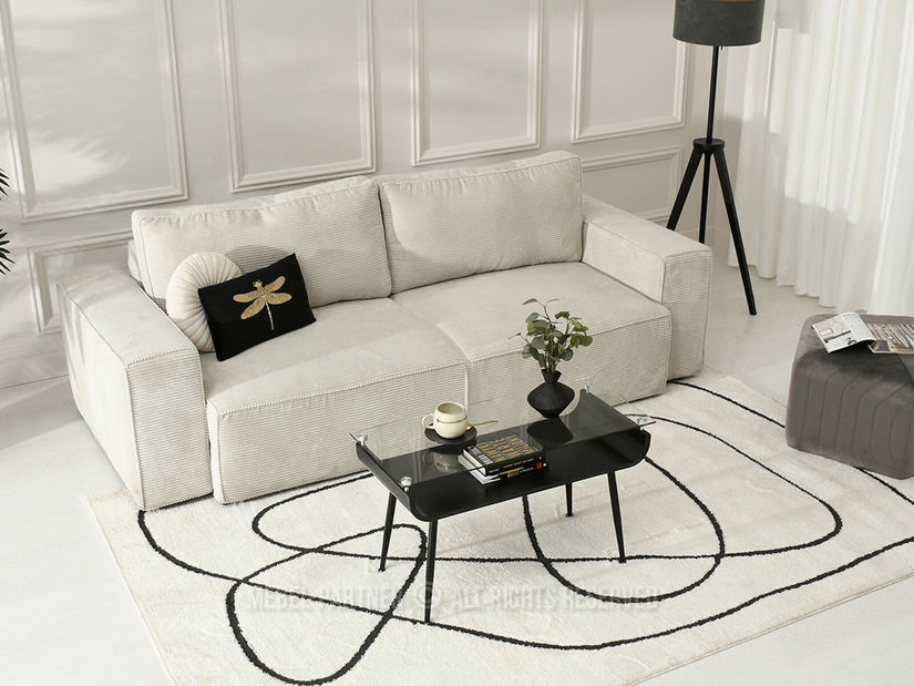 Konferenčný stolík Largus (čierne drevo + čierna)