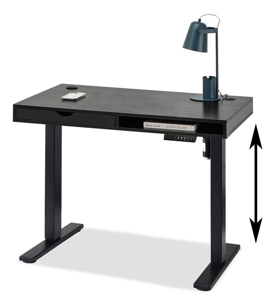 PC stolić Osto 100 (crno drvo + bijela)