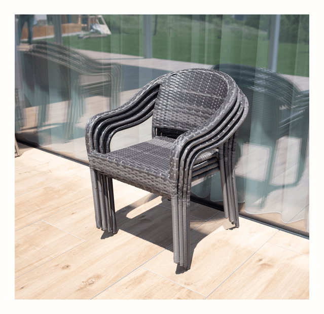 Záhradná stolička Blingo (sivá)