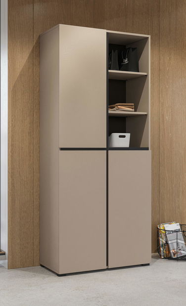 Ormar s policama Crossroad H C88 (congo + crna)