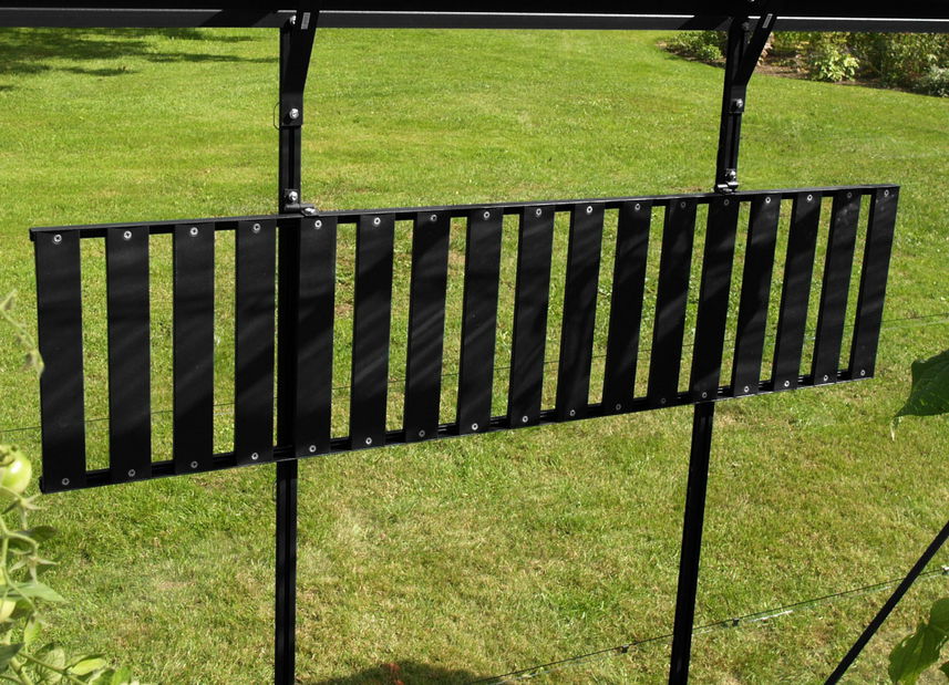 Polițe aluminiu pliabile (negru)