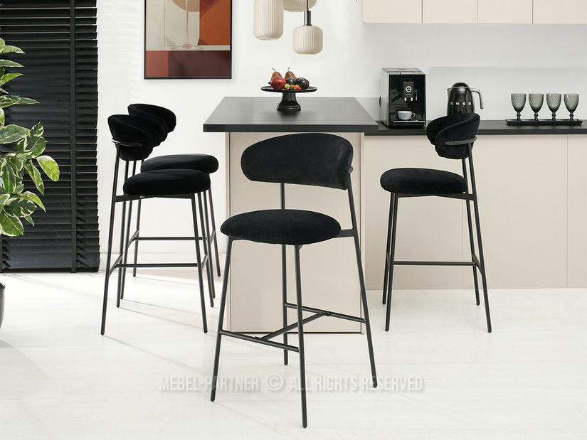 Scaun bar Inezenente (negru)