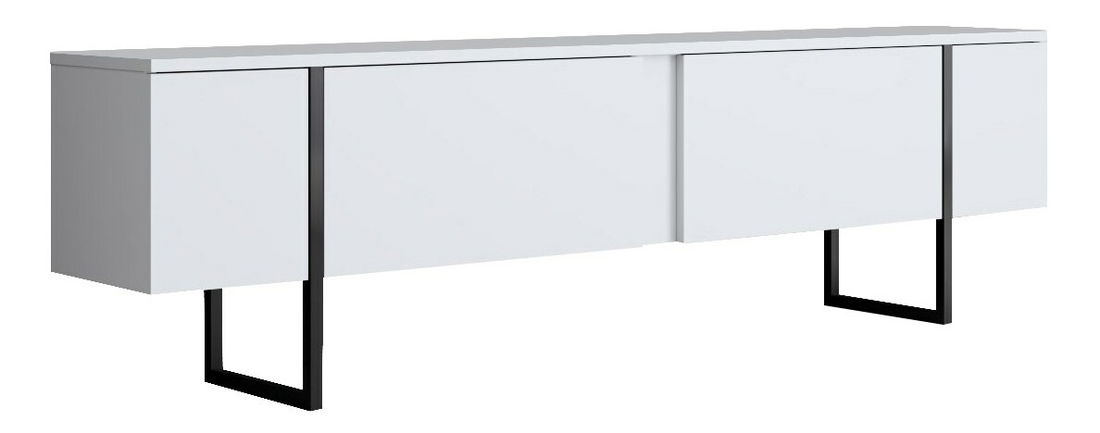 Zostava nábytku do obývacej izby Luna 1 (Biela + Čierna)