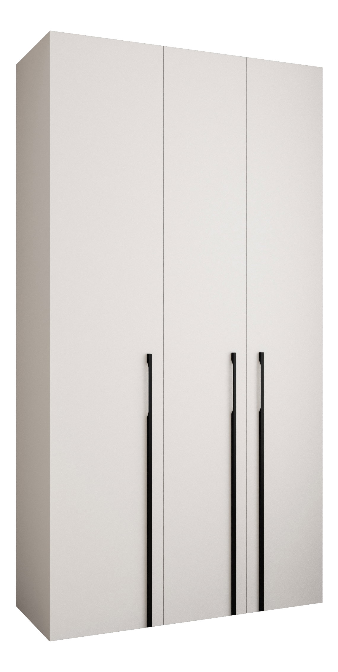 Ormar za garderobu 130 cm Carmela 50-3 (bijela + crna)