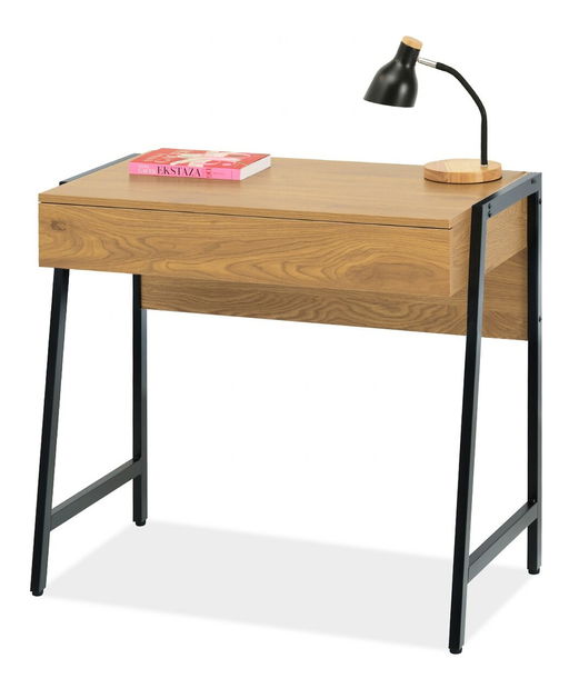 PC asztal Norway (tölgy + fekete)