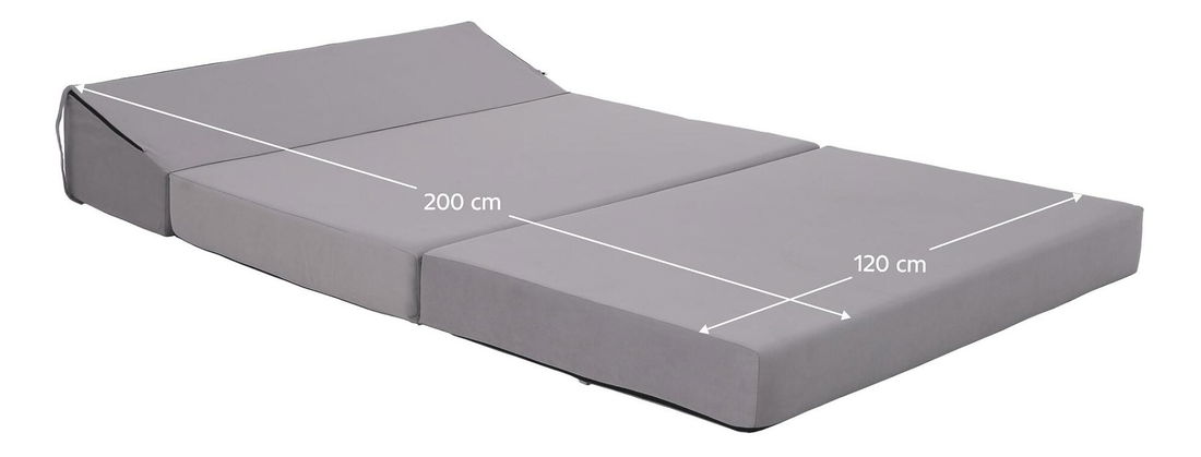 Fotoliu extensibil Viajado (gri deschis) 