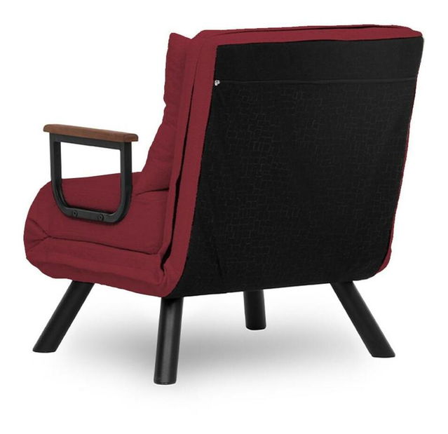Rozkladacie kreslo Sandy (bordová)