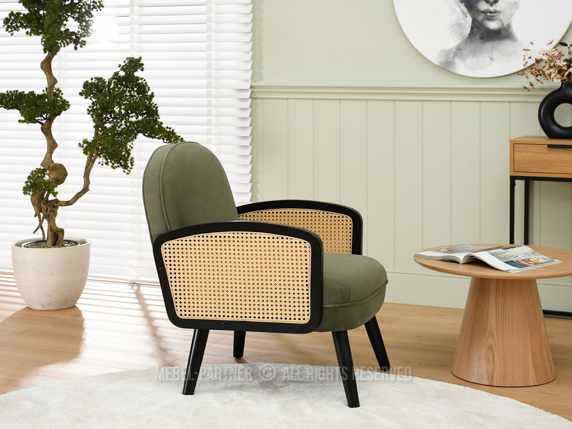 Fotel Will (zöld + fekete)