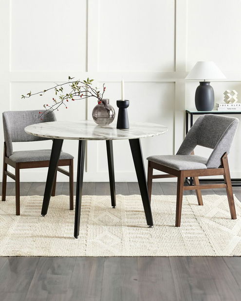 Set blagovaonskih stolica (2 kom.) Baldwin (siva)