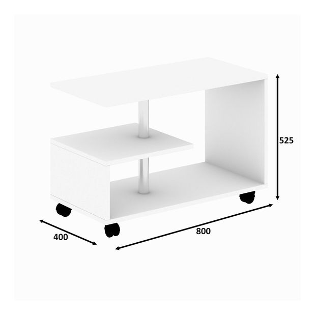 Măsuță de cafea Dosonu (alb) 