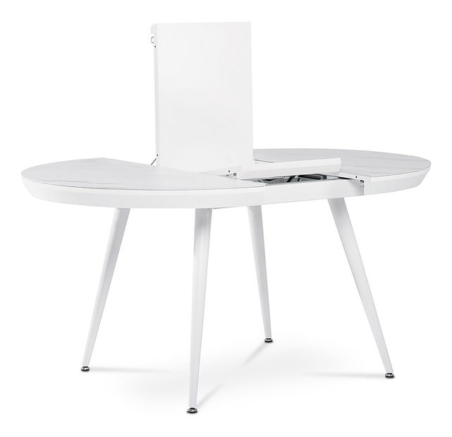 Masă de sufragerie Hendor-409M-WT (Alb) (pentru 4 până la 6 persoane)