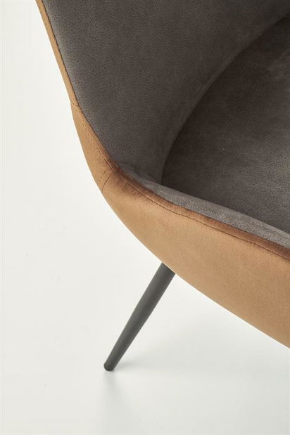 Jedálenská stolička Atea (tmavosivá + hnedá)