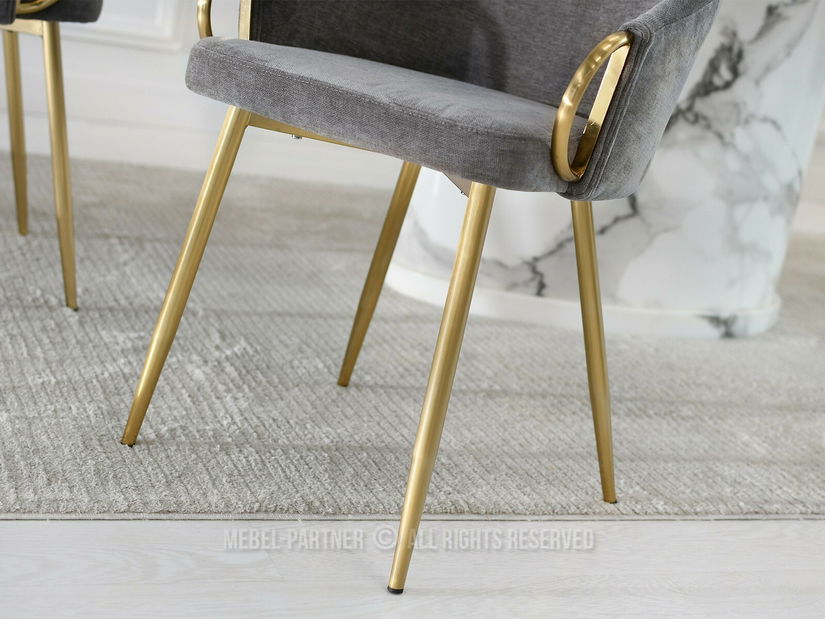 Scaun Carma K (gri + auriu)