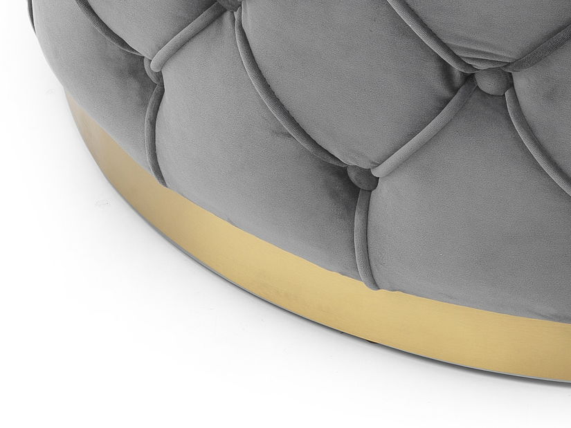 Taburetka Marshall (sivá + zlatá)