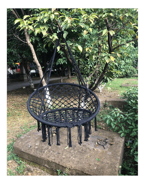 Závesné hojdacie kreslo Amarea (čierna) *výpredaj