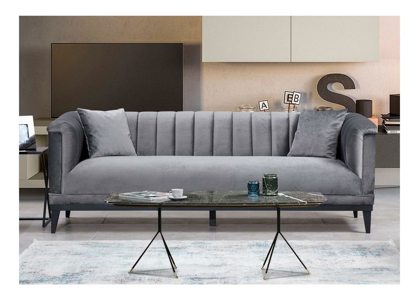 Trosjed Trendy (tamnosiva + crna)