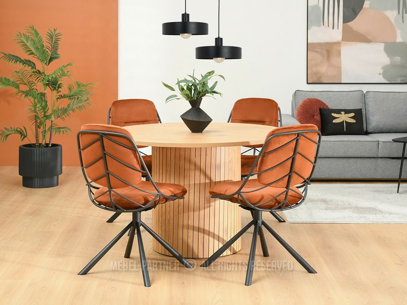 Stolica Brooklyn (bakar + crna)