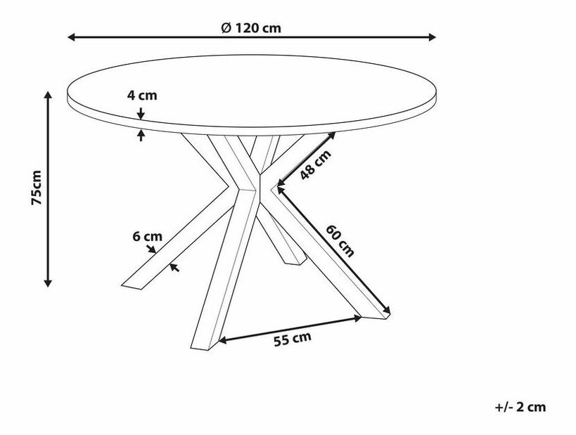 Záhradný stôl Malza (sivá)