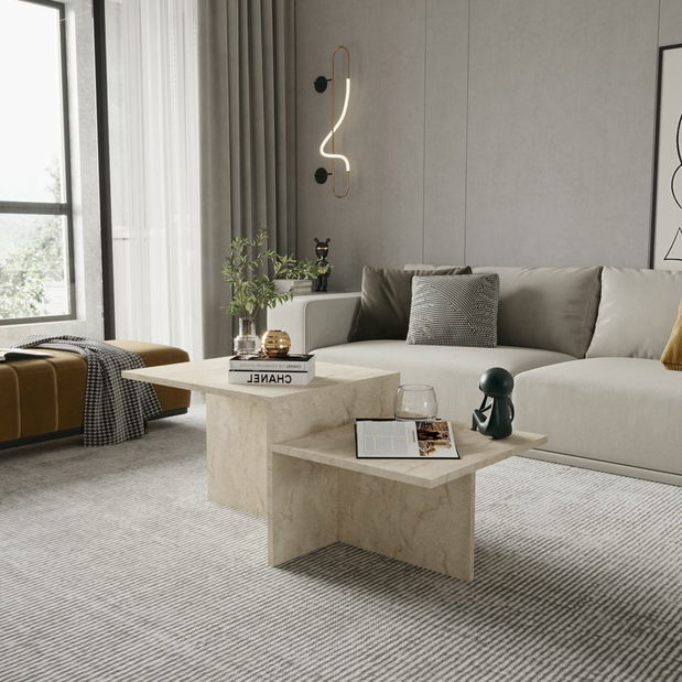 Konferenčný stolík Dida (travertín)