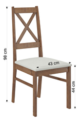 Jedálenská stolička Raviel38 (dub sonoma + kronos 27132)