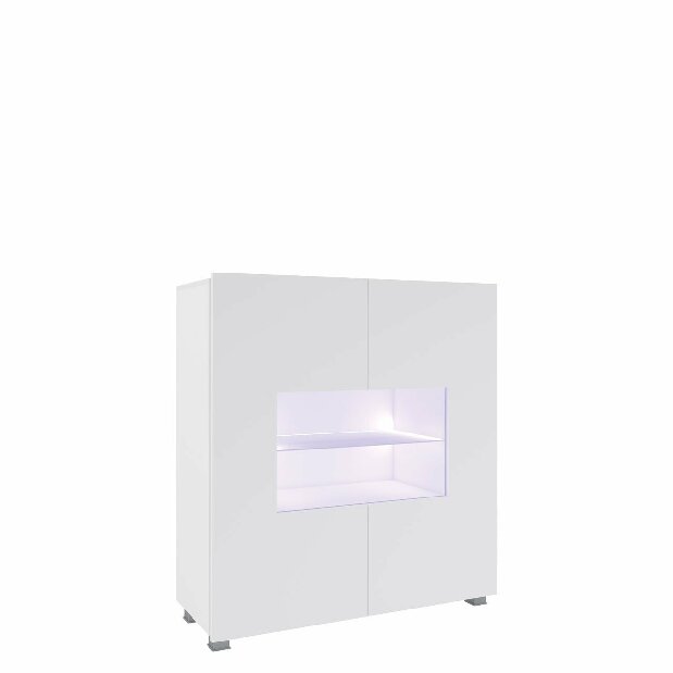 Vitrina Brenali BR01 (hrast zlatni) (led rasvjeta plava)