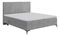 Egyszemélyes ágy Boxspring 120 cm Ricky (szürke) (matraccal és tárolóhellyel)