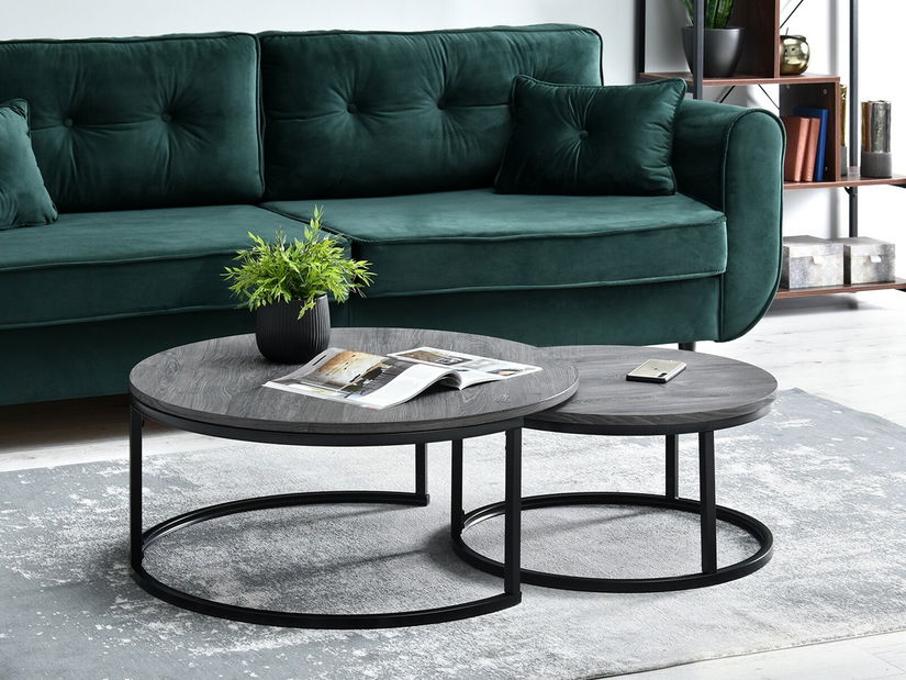 Stolić za kavu Kolja Zest Xl (siva + crna)