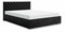 Manželská posteľ 140 cm Kerry (čierna) (s roštom a úložným priestorom)