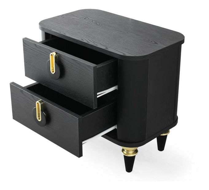 Nočný stolík Bubose 3 (čierna)