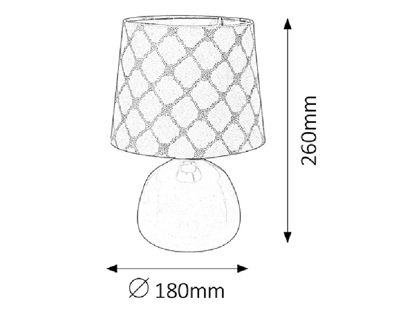 Stolová lampa Ellie 4381 (sivá)