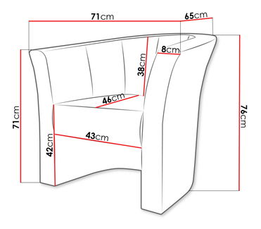 Fotel Kerkar (szürke) *bazár