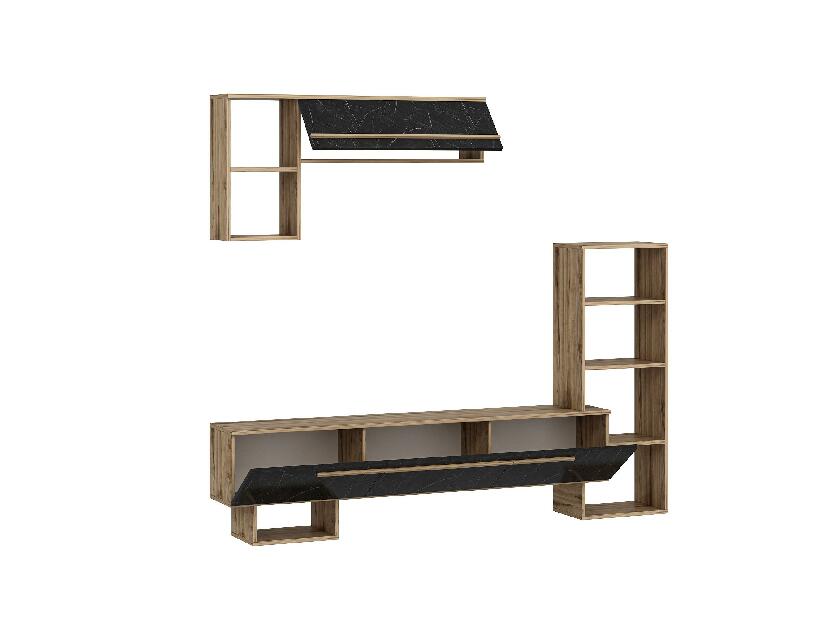 Mobilier living Vipado (Nuc + negru) 