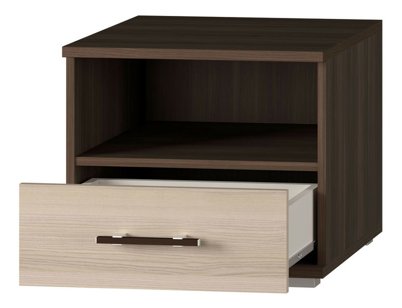 Nočný stolík Irvine I16 (jaseň tmavý + jaseň)