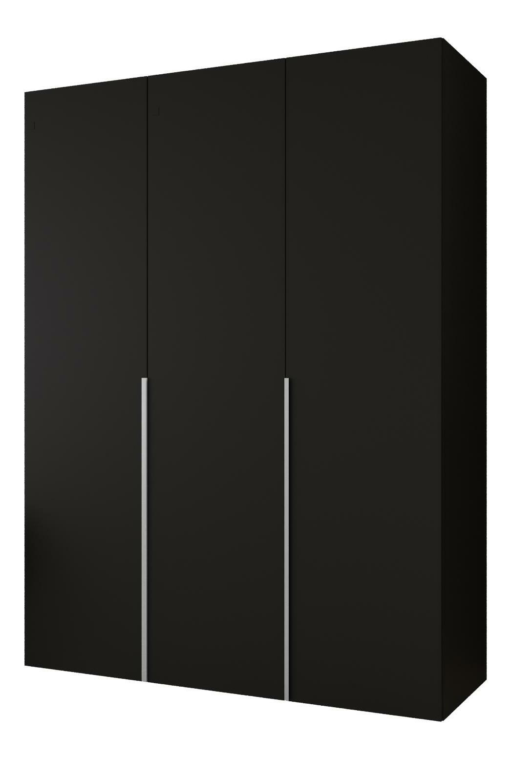 Ruhásszekrény 150 cm Alice 1 (fekete + kasmír)