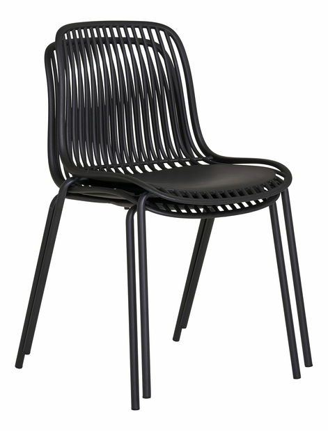 Záhradná stolička Badelia (čierna)