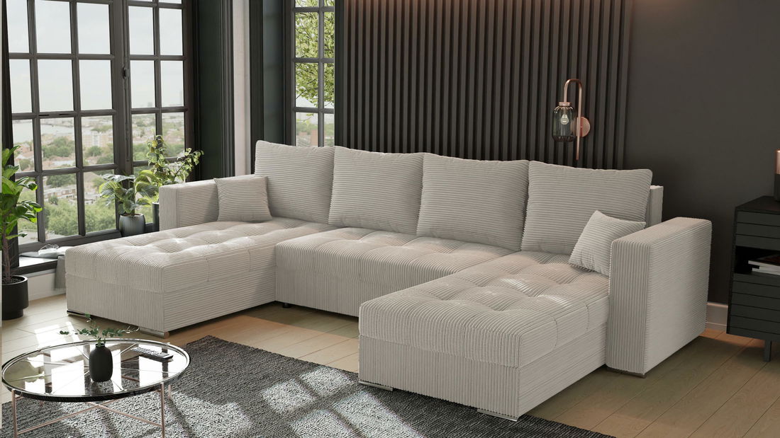 Colțar Josie U (bej)