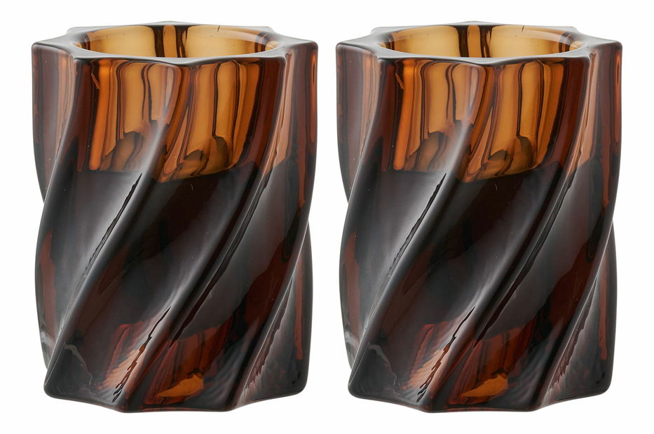 Svietnik 2 ks Csaloria 19 (tmavohnedá)