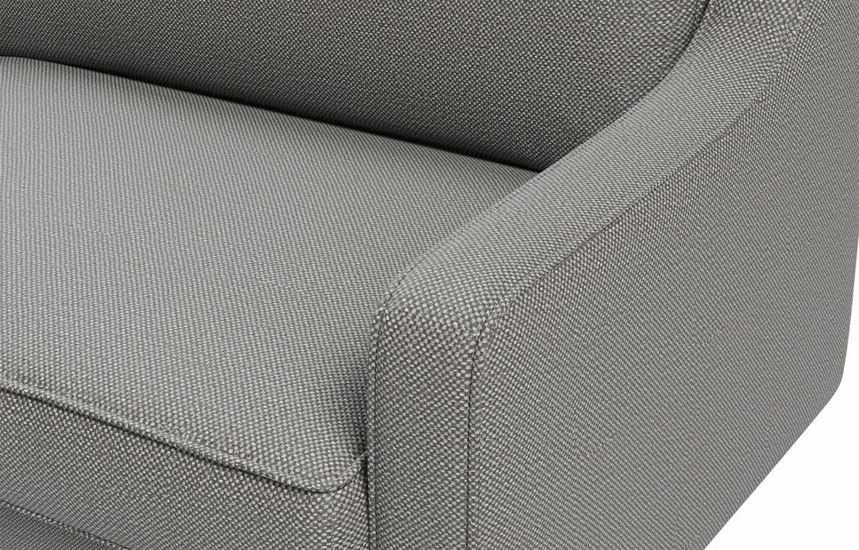 Kreslo Robia L (sivá + orech)