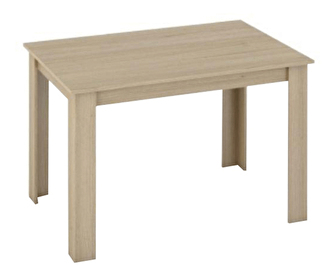 Jedálenský stôl Plat (obdĺžnik) (pre 4 osoby) (dub sonoma)