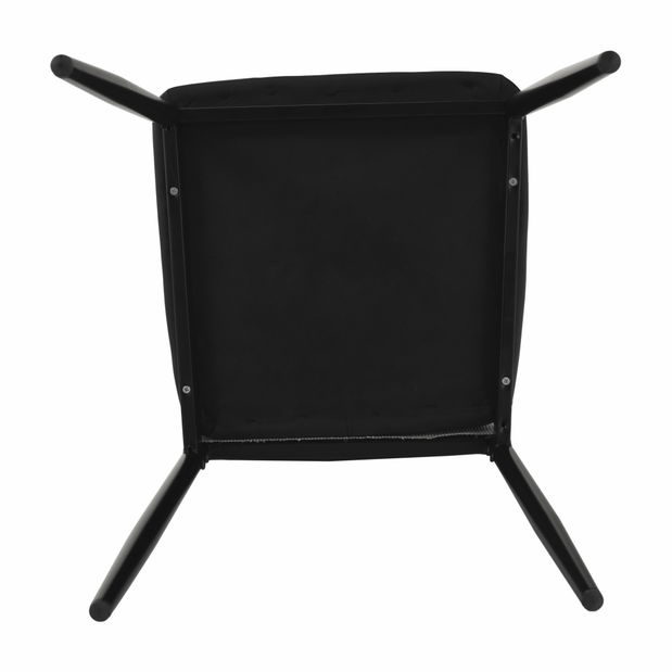 Scaun de sufragerie Enrico (gri deschis + negru) 