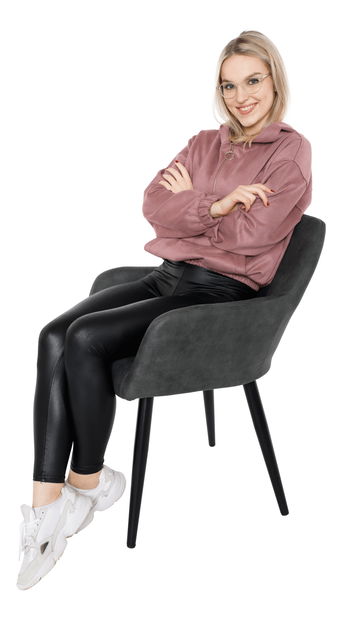 Dizájnos fotelek Larnea (szürke)