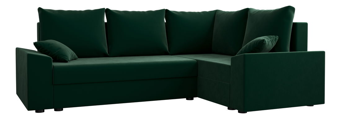 Rohová sedacia súprava Paragon Plus (tmavozelená) (P)