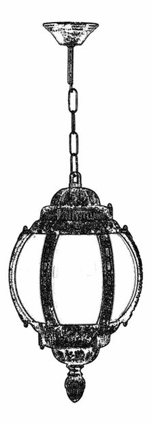 Vonkajší luster Sorrel (hnedá)