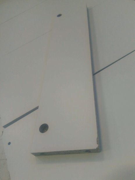 Barový stolík Matioso 1 (dub sonoma + biela) *bazár