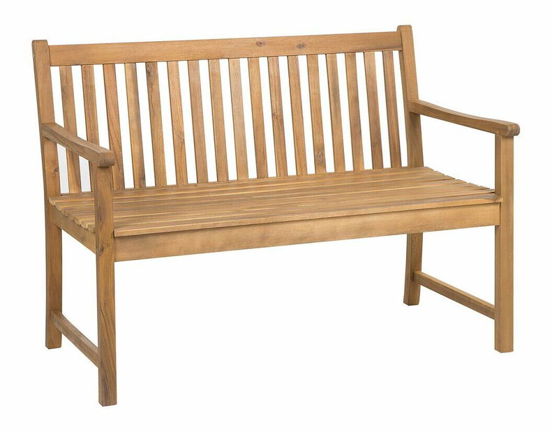 Bancă de grădină 120 cm VESTFOLD (lemn) (lemn deschis)