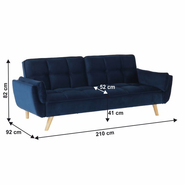 Rozkladacia pohovka Filly (modrá) *výpredaj