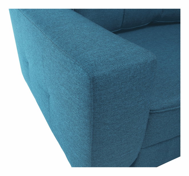 Sedacia súprava v tvare U Vellin (tyrkysová) (L)