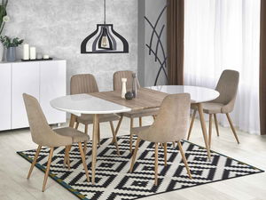 Masă de sufragerie extensibilă 120-200 cm Edgar (stejar san remo) (pentru 6 8 persoane)