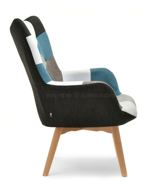 Fotoliu Nutri (patchwork + negru)